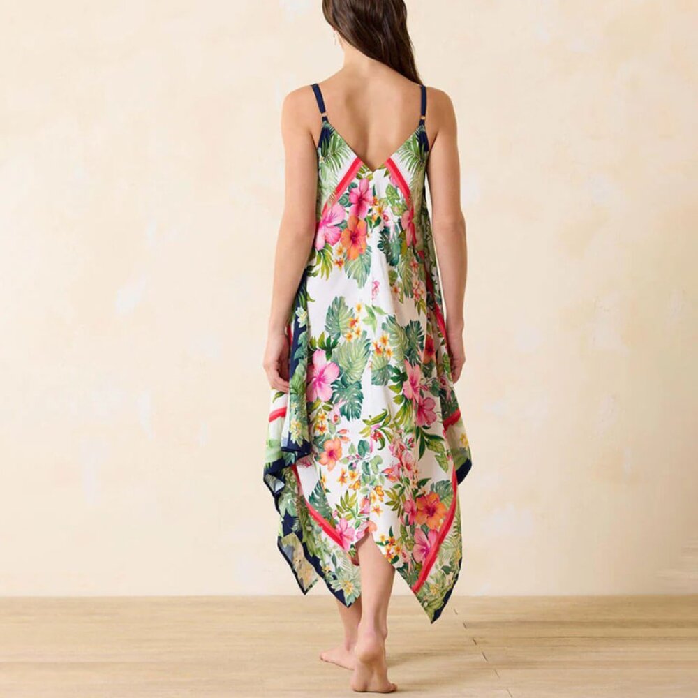 new TOMMY BAHAMA Flora Scarf Dress Cover-Up 3J2253 - Picture 3 of 7